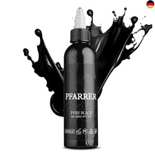 PFARRER Tattoo Farbe Black 4oz(120ml) hautfreundlich USA Standard Tattoo Farbe