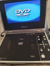 Mustek PL407H Tragbarer DVD CD Player 7 Zoll mit Ladegerät Tasche Akku