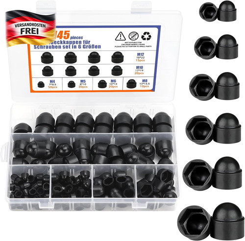 Schraubenkappen set 145 stück - schraubenkappen,