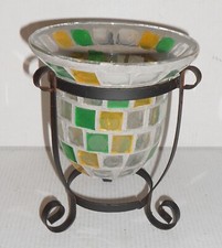 Glas Mosaik Windlicht in