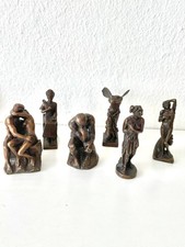 6 Antike Bronze Statuen Bronzefigur - Skulpturen Figuren