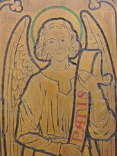 2 ENGEL TABERNAKEL TÜR BRONZE