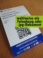 2023/24 --- Manchester United - Bayern München -- Champions League Ticket / Foto