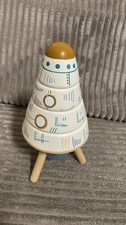 Baby Stapelturm Rakete Holz Motorik Steckspiel ab 12 m+  Steckpyramide Neu