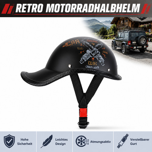 Harley oldtimer motorradhelm - harley,