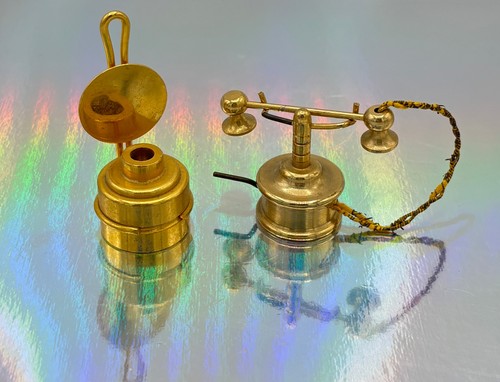 Altes miniatur telefon messing - altes,