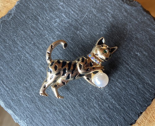 Brosche anstecker tiger - anstecker, tiger-katze