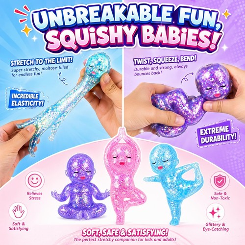Stressball baby design - baby-design, glitter