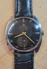 Darwil Vintage Armbanduhr Uhr mechanisch Handaufzug