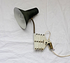 SIS Scherenlampe Schwanenhals Schrumpflack 50er Jahre Wandlampe