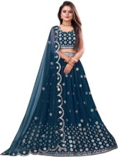 Lehenga Choli Blau Bollywood