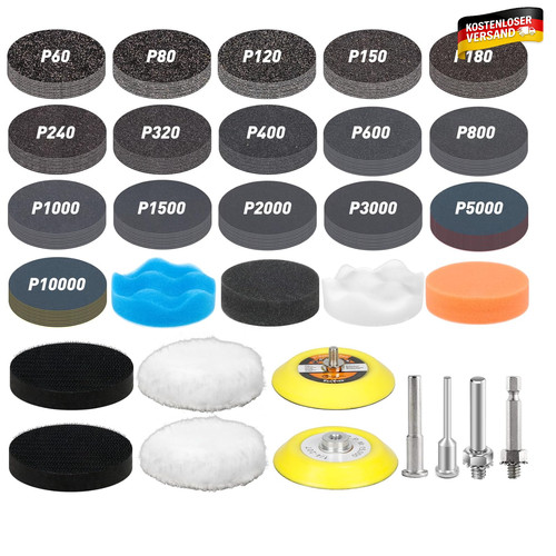 Schleifpapier 75mm klett - schleifpapier,