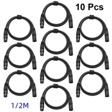 10 Stk XLR Audio Kabel 1/2m