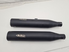 Harley-Davidson Dyna Universal Double Groove Endschalldämpfer Euro 3 schwarz Set