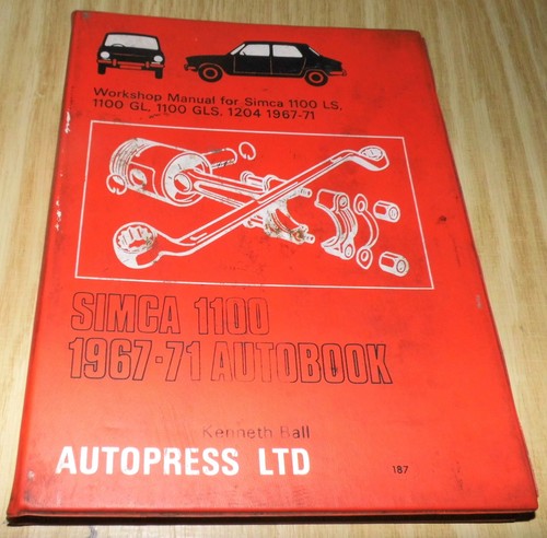 Simca 1100 autobook - ls,,