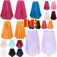 DE Mädchen Ballett Chiffon Ballettrock Elastischem Bund Rock Tüllrock Tanzkleid