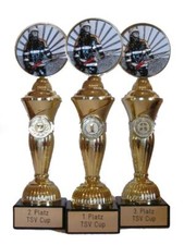3 Feuerwehr-Pokale mit Resin-Emblem und mit Ihrer Wunschgravur (RE)