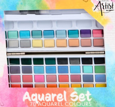Aquarellfarben Set in Dose 70