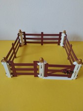 Playmobil Zaun Edel Braun Weide  Hofpferde 4 Elemente