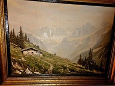 Ölgemälde Landschaft Berge