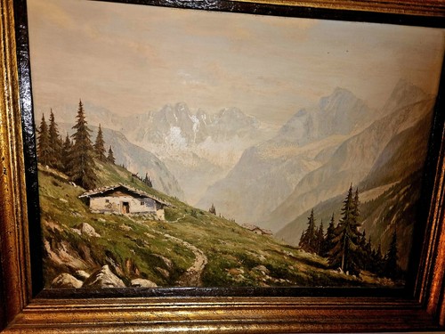 ölgemälde landschaft berge - Ölgemälde,
