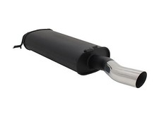 NOVUS Sportauspuff Endschalldämpfer 1x60mm S-Design passend für VW GOLF 1 CABRIO