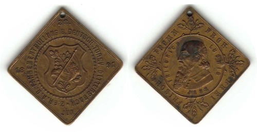Medaille fahnenenthüllung - medaille,