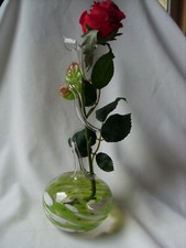 Rosenvase Lauscha Glas