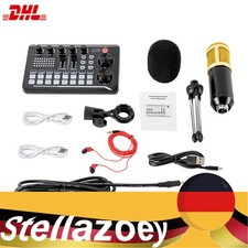 Podcast Mikrofon Set Nieren Kondensator Mikrofon Audio Mixer Set mit Soundkarte