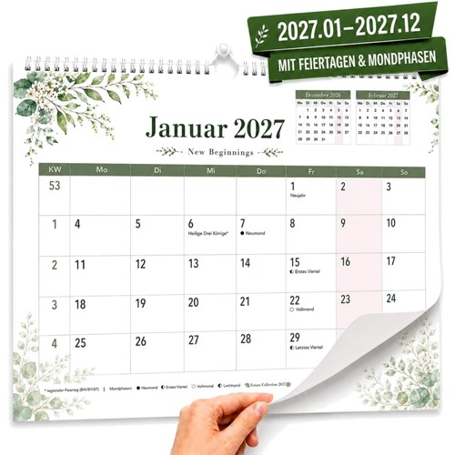 Wandkalender 2027 32x22 - , cm