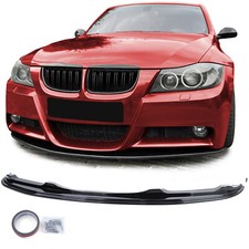 Front Performance Spoiler Schwarz Glanz passend für BMW 3er E90 E91 05-08