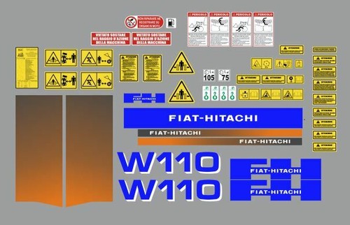 Fiat hitachi 110 aufkleber - 110,