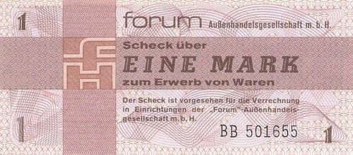 Ddr banknote mark forum 1979 - ddr, 1