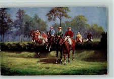 12083472 - Hindernisrennen Tucks AK Serie Endspurt Nr. 9118 AK Hindernisreiten