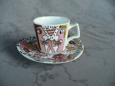Rosenthal Flash Mokkagedeck Espressogedeck  Entw. James Rizzi 2tlg
