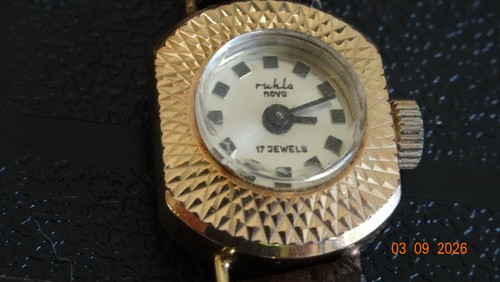 Ruhla vergoldete damenuhr 17 - ruhla,