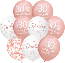 Luftballons 30 Jahre Rosegold
