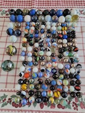 185 Glasmurmeln Klicker Shooter groß und klein, alt und neu