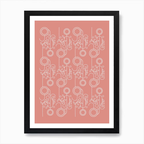Blumenmuster terrakotta - blumenmuster,