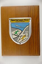 Sportgruppe Heer Wappenschild Wappen auf Holz Marine Bundeswehr To-6701