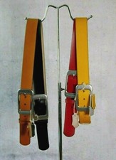 ♥ Echt Leder Gürtel 3,8 cm Breit Silberfarbene Schnalle KÜRZBAR  *G6