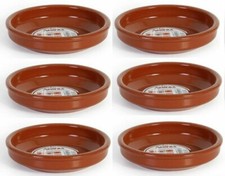 6er Set - Spanische Tapas Töpfe Terrakotta Geschirr Größe 18 cm / Cazuelas