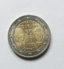 2 Euro  Münze Geldstück "50 Jahre ELYSEE VERTRAG 2013" Adenauer de Gaulle