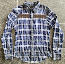 JADED BY KNIGHT S GRUNGE 46 handmade L.A. US PAINTED BLEACHED SHIRT FLANELL HEMD