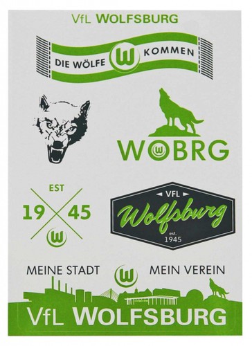 Vfl wolfsburg aufkleberkarte - vfl,
