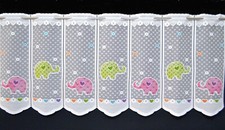  Kinderzimmer Scheibengardine 8 Breiten Kindergardine Elefanten Bistrogardine  