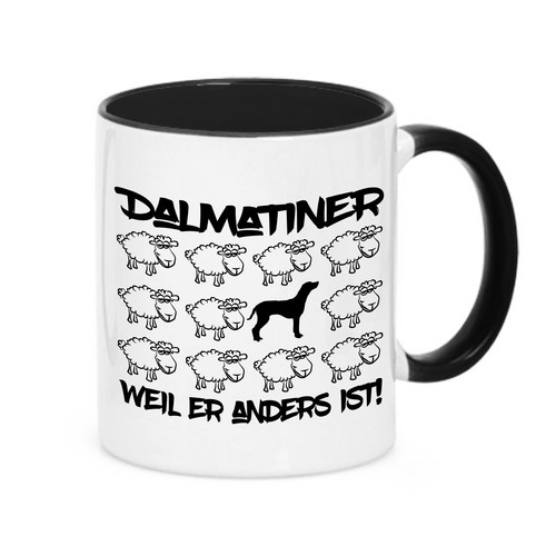 Tasse black sheep dalmatiner - sheep,