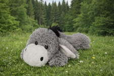 Plüsch esel 32cm - 32cm, liegend