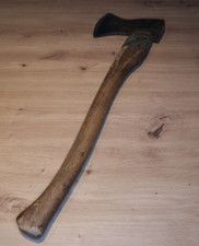 alte Ochsenkopf Fällaxt Waldaxt Axt ILTIS ca. 1928 *** handgefertigt C60 Stahl