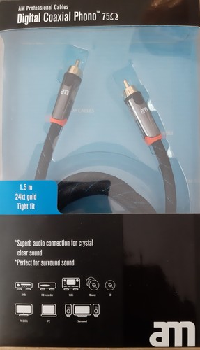 Digitales koaxial audiokabel - digitales, koaxial-audiokabel